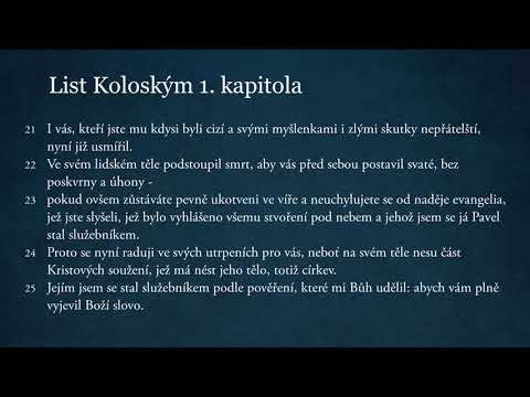 List Koloským 1. kapitola