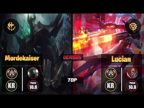 Challenger MORDEKAISER [Conqueror] (Top) VS  LUCIAN - Challenger KR Patch 10.8