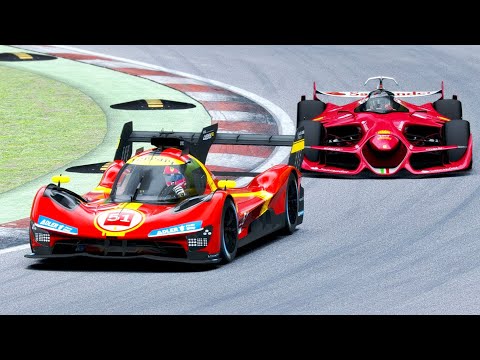 Ferrari F1 2025 Concept vs Ferrari 499P - Imola GP