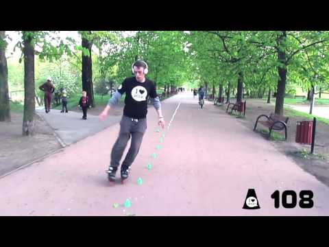 Rolki/slalom/szczesliwice - 200 cones challenge!