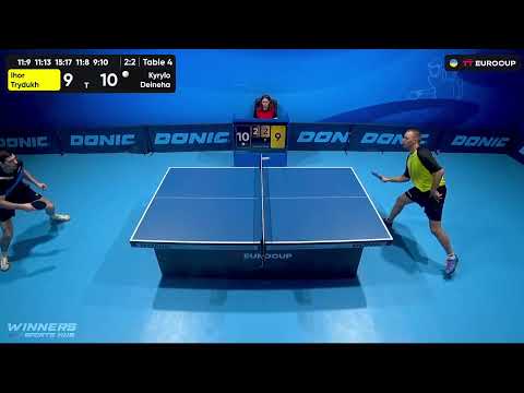 13:40 Ihor Trydukh - Kyrylo Deineha 30.07.2023 TT Euro.Cup Ukraine Professional. TABLE 4