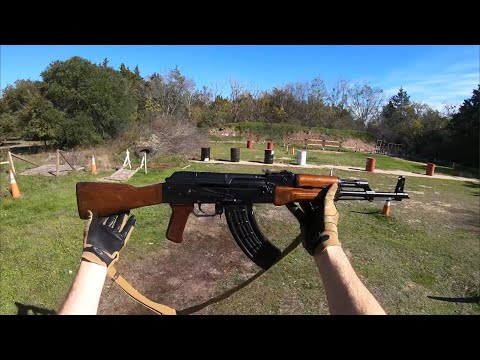 1969 Izhmash AKM POV firing AK47)