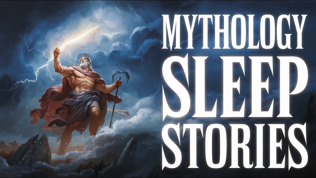 Greek Mythology Stories for Sleep | Relaxing Tales from the Gods | Black Screen With Rain Sounds