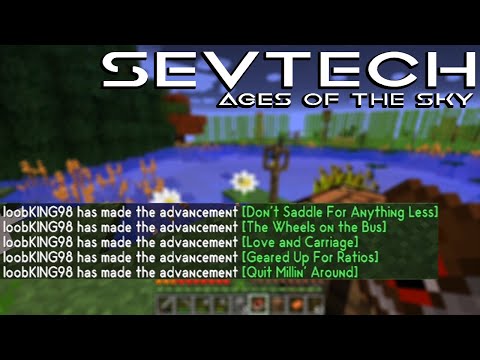 Getting All The Advancements! | Let's Play SevTech: Ages of the Sky Ep 9