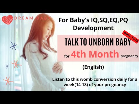 Talk to unborn baby in 4th month | pregnancy 4th month garbhsamvad | communicate with unborn