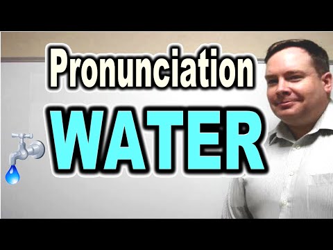 How to Pronounce WATER [ ForB English Lesson ]