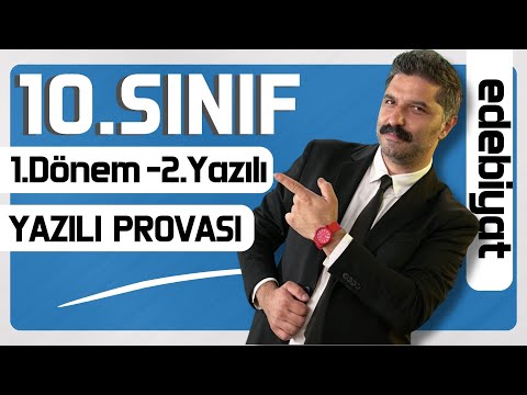 10.SINIF | 1.Dönem - 2.Yazılı Provası | Türk Dili ve Edebiyatı | RÜŞTÜ HOCA