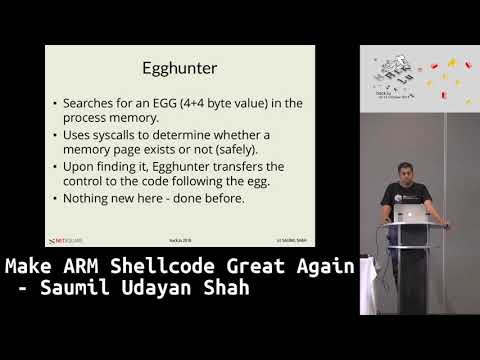 Hack.lu 2018: Make ARM Shellcode Great Again - Saumil Udayan Shah