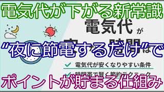 【最新節約術】夜の電気を減らすだけで得する“新ポイント制度”がヤバい