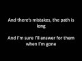 Staind: Something To Remind You Lyrics