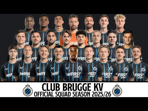 Club Brugge KV Official Squad Season 2025/26 | UCL Squad 2025/26 | Jupiler Pro League Squad 2025/26