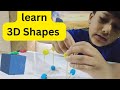 Learn 3D Shapes 3D Shapes With Play Dough 3D Shapes Fine Visual Motor Skills