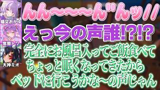 おかゆのちょっとHな伸びの声に物凄い詳細な解説を付けてくれるミオしゃ【常闇トワ/大空スバル/大神ミオ/猫又おかゆ/ホロライブ切り抜き】