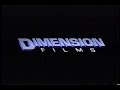 Dimension Films 1996 Company Logo VHS Capture