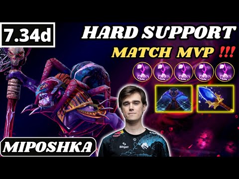 7.34d - Miposhka Witch Doctor Hard Support Gameplay - Dota 2 Full Match Gameplay