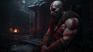 10 Hours | Kratos Talks You To Sleep | Raining Ambience