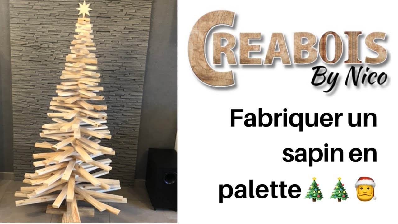 Fabriquer un sapin en palette / how to make a christmas tree in a pallet