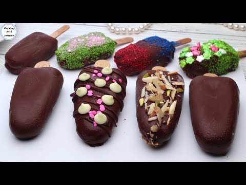 Chocolate Bar (MAGNUM) Ice Cream recipe  , 3 ingredients choc bar 2 WAYS , Cooking with passion