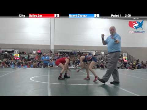Cadet Best of 3 43kg - Hailey Cox vs. Naomi Chavez