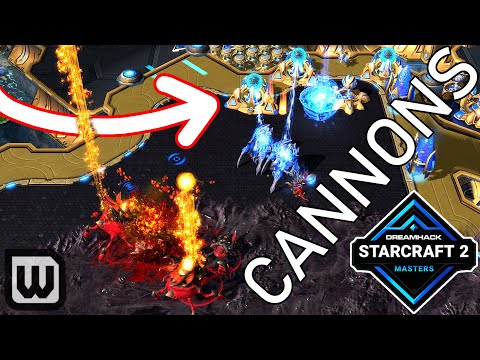 Starcraft 2 DH Masters: CANNON BATTERY CHEESE - Parting (Protoss) vs Rogue (Zerg)