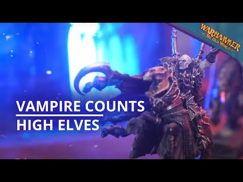 Vampire Counts vs High Elves - Warhammer The Old World Battle Report