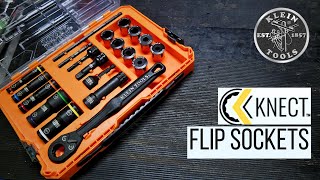 Klein Tools KNECT™ Impact Pass-Through & Deep-Well Flip Socket Set, SAE 20-Piece (65240) Review