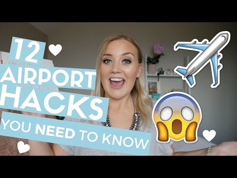 12 AIRPORT HACKS YOU NEED TO KNOW!!