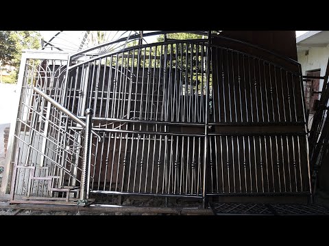 how to finish a welded stainless steel boundary Gate in 3 steps