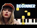 All Too Well - Taylor Swift | Beginner Piano Tutorial | Easy Piano