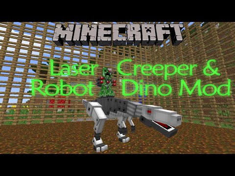 Minecraft Mod: Laser Creeper Robot Dino Mod 1.7.10