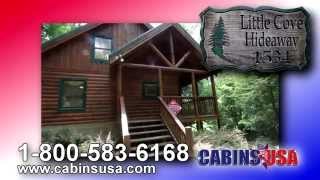 preview picture of video 'Little Cove Hideaway 2 Bedroom Cabin Rental Wears Valley near Pigeon Forge - Cabins USA 2013'