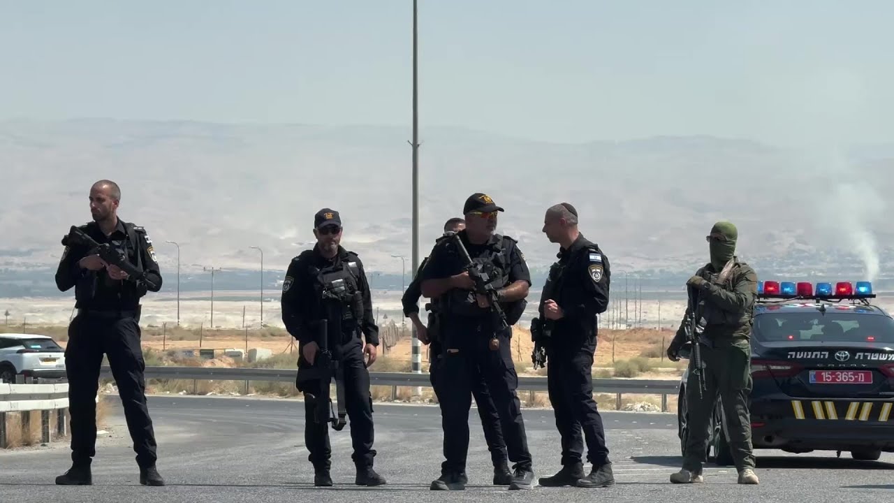 Police and military secure site of deadly attack at crossing between West Bank and Jordan | AFP