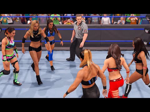 Stacy Keibler/Kacy Catanzaro/Tegan Nox vs Brie Bella/Nikki Bella/Raquel Gonzalez