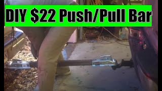 DIY cheap tow bar! Push and Pull cars/trucks around with ease! No more tow rope!!