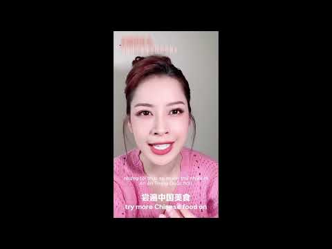 Chi Pu chương trình ẩm thực Trung Quốc - Chi Pu Um delicioso palpite dito para comer comida picante a partir de agora