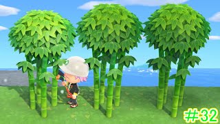 【あつまれどうぶつの森】坂を建てて新たな開拓地の始まり#32【ユートピア島】