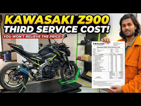 Kawasaki Z900 3rd Service Cost - Detail Video #z900 #service #ninja #kawasaki