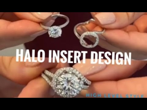 Most Beautiful Engagement Ring with  Halo Insert Design
