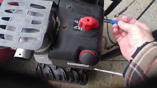 I lost my snow blower key, had to improvise! Oct 2022