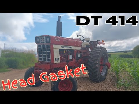 IH 1066 DT414 Engine Head Gasket Leaks