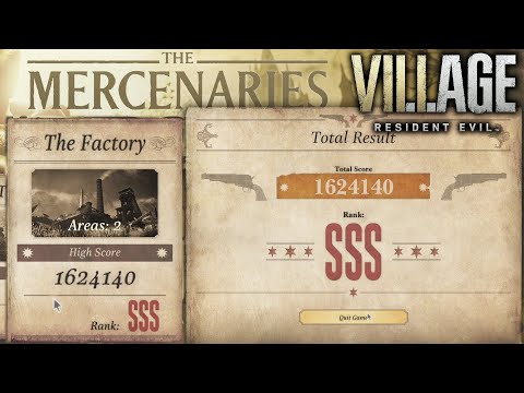 Resident Evil Village Mercenaries - The Factory SSS Rank Walkthrough