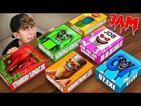 DO NOT OPEN EVIL MYSTERY STEAL A BRAINROT BOXES at 3 AM!!