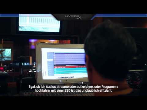 Musikproduzent Tommy Coster spricht über die Vorteile eines Upgrades auf eine Kingston HyperX SSD.
