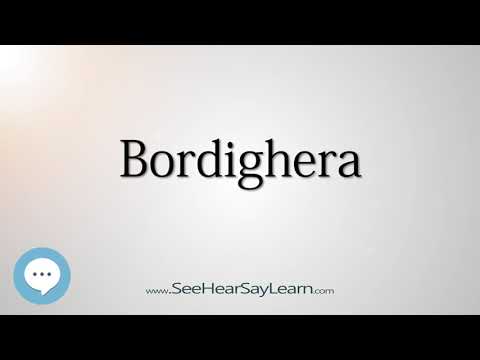 Bordighera (How to Pronounce Cities of the World)💬⭐🌍✅