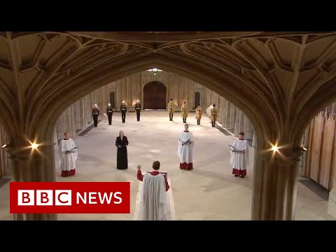 National anthem brings funeral of Prince Philip to a close - BBC News
