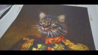 Pet Canvas - Rönesans Temalı Dijital Baskı Evcil Hayvan Tabloları