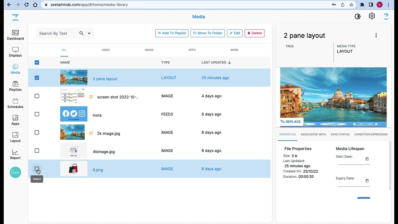Bulk Media Management