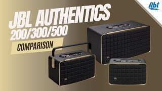 Video thumbnail for JBL Authentics Speaker Comparison: 200, 300, 500 by Abt Electronics
