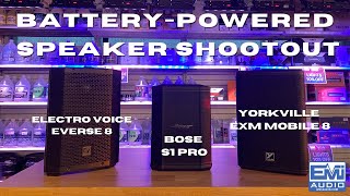 Video thumbnail for BEST BATTERY POWERED SPEAKER - BOSE S1 PRO, ELECTRO-VOICE EVERSE 8 & YORKVILLE EXM MOBILE 8 by EMI Audio