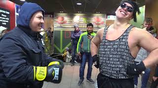 ASKING PEOPLE TO PUNCH ME !!! GONE WRONG !!!